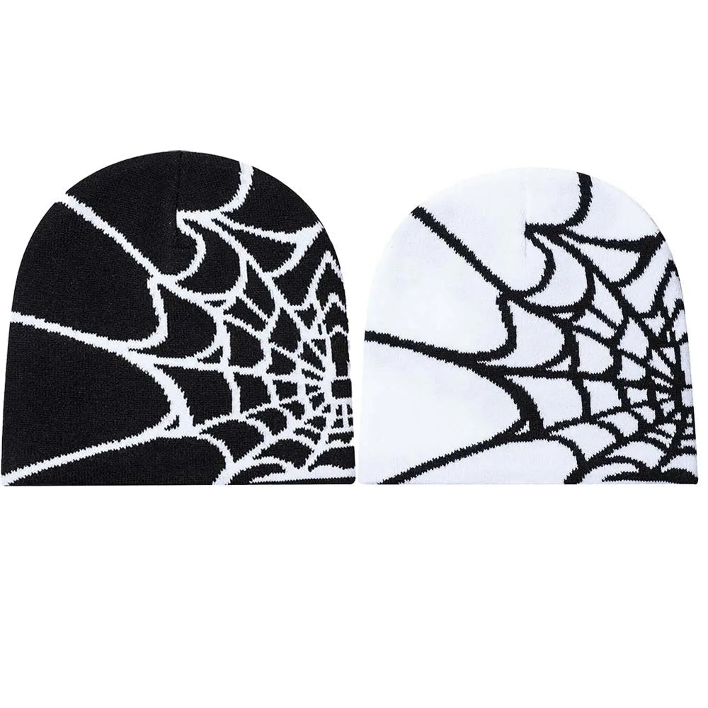 Lot de 2 Bonnets Toile D'Araignée - Style Y2K