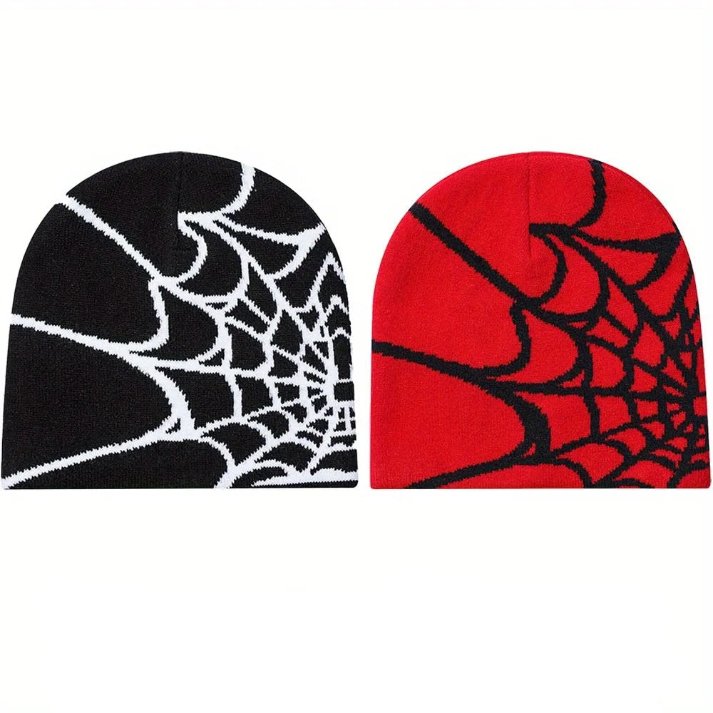 Lot de 2 Bonnets Toile D'Araignée - Style Y2K