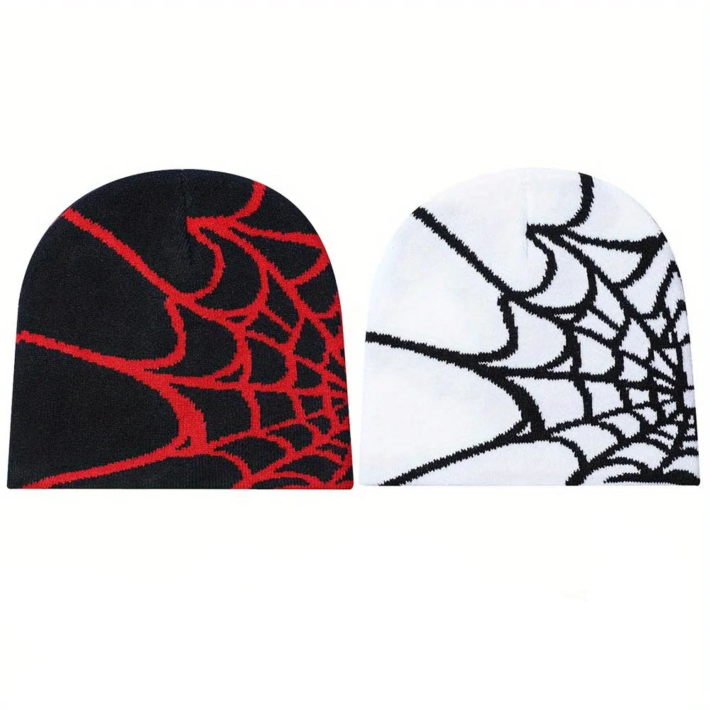 Lot de 2 Bonnets Toile D'Araignée - Style Y2K